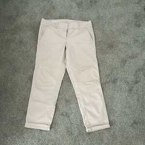 loft pants, size 4  called the modern chino crop in nude color